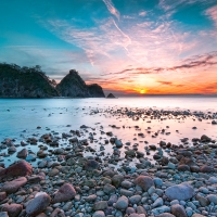 Sunset At Sanshiro Island