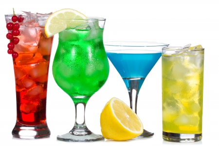 Colorful drinks - coctail, drink, alcohol, rainbow