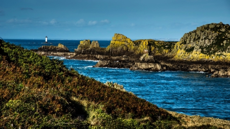 * The rocky coast * - cost, rocky, nature, sea, ocean, sky