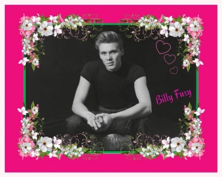 Billy Fury - Fury, White, Flowers, Billy