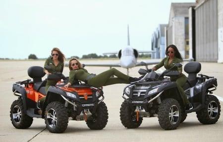 Military Babes - models, quads, atv, outdoors