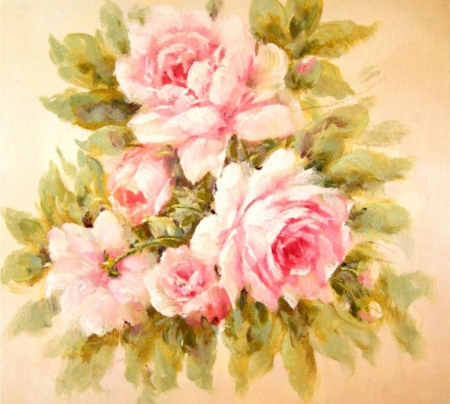 â™¥ - flowers, painting, pink, abstract