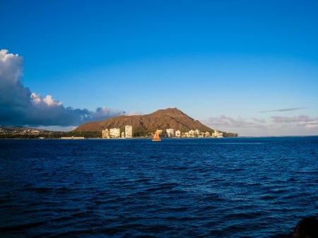 Diamond Head 2 - hawaii, wallpaper, waikiki, honolulu