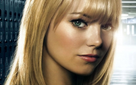 Emma Stone - spider man, people, beautiful, actress, blonde, gwen