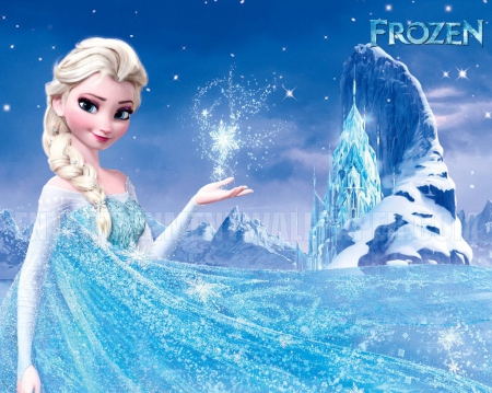 Frozen Movie - queen, movie, blue, elsa