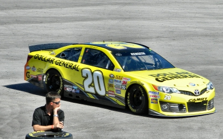 #20 Matt Kenseth 1 - wide screen, driver, photography, 20, auto, kenseth, racing, matt kenseth, las vegas motor speedway, nascar, photo