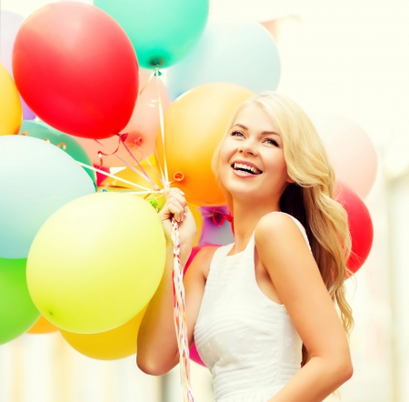 â™¥Happyâ™¥ - balloons, smile, girl, happy