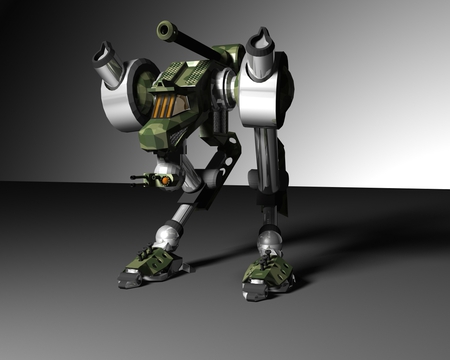 Mech - lightwave, army, awesome, guns, mech