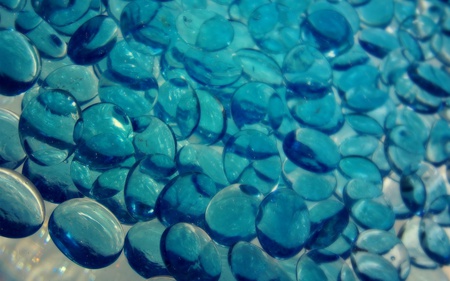 Blue Pebbles - photograph, pebbles, blue, stones