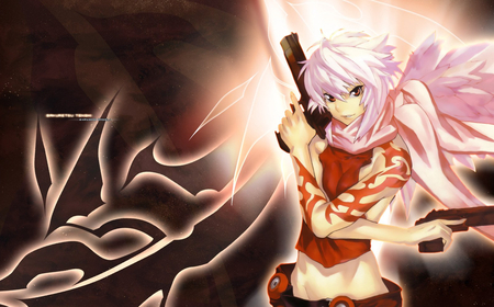 Explode Angel - jo, tattoo, bakuretsu tenshi, burst, desert eagle, angel