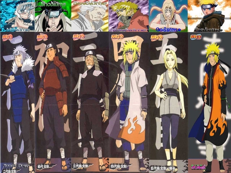 hokages of the hidden in the leaf village