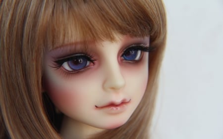 Pretty Baby Doll - face, doll, toy, baby, blonde, eye, glance, eyes