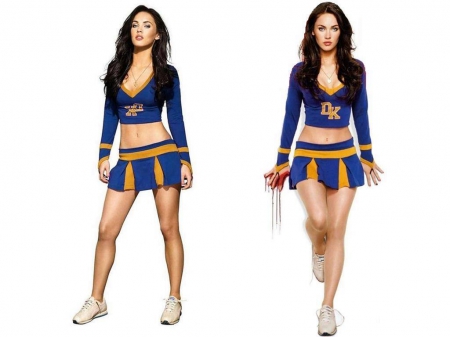 Megan Fox - cheerleader, model, beautiful, actress, hot, fox, legs, megan, megan fox