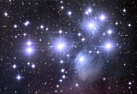 Pleiades - of, stars, group, close