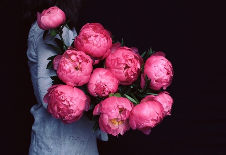 * Peonies * - flower, pink, flowers, bouquet, nature