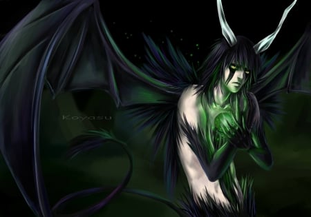 Ulquiorra - green, bleach, cifer, eyes