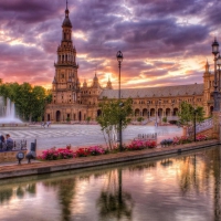 palace in seville spain hdr