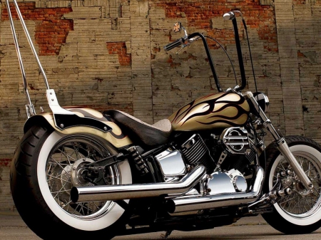 yamaha-chopper - bike, motorcycle, chopper, yamaha