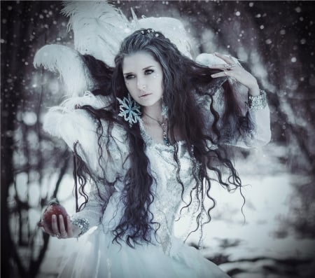 Lady Frozen - froze, lady, photography, model