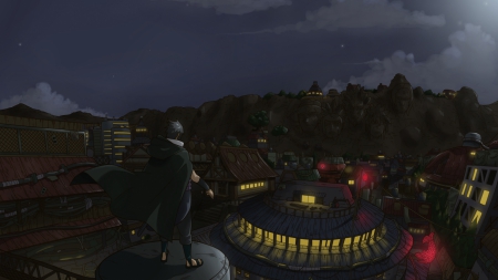 Sasuke...view of Konoha!!!