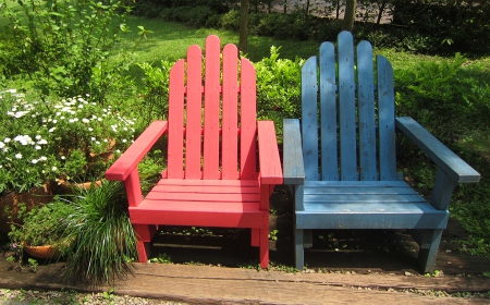 Take a seat - color, garden, take a seat, relax