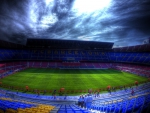 soccer stadium for FC barcelona hdr