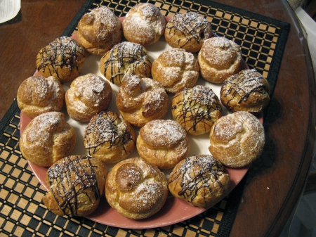 choux a la creme - cooking, pastry, food, French