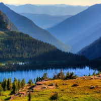 Sunset At Hidden Lake