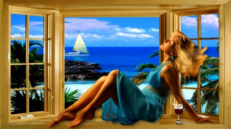 ~*~ Style ~*~ - style, ocean landscape, window landscape, beautiful