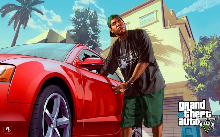 Gta 5 lamar - crazy, game, car, cool