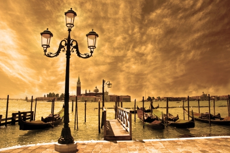 ♥Venice♥ - gondola, italy, bank, venice