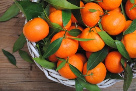 ♥Oranges♥ - fresh, oranges, fruits, leaves