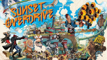 Sunset Overdrive - game, Microsoft, Sunset Overdrive, xbox one, Insomniac Games