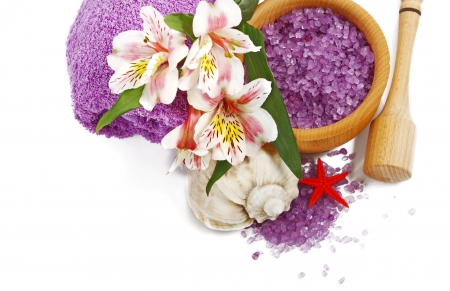 â™¥Relaxing Spaâ™¥ - lily, salt, spa, flowers, relax