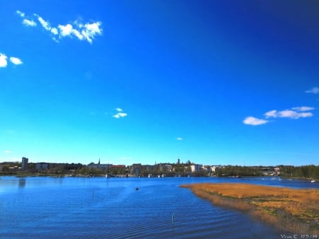 Lake - lake, water, sun, sky