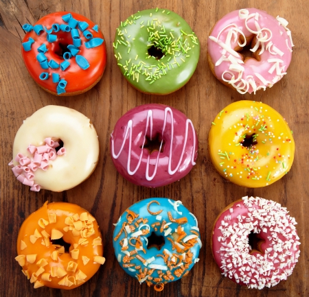 ♥Donuts♥ - colorful, donuts, dessert, sweet