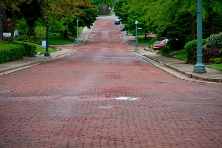 Down On Main Street - scenic street, street, scenic road, Down On Main Street, road, main street