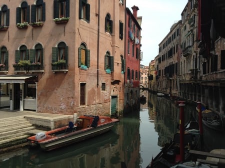 Venice - canals, italy, gondole, venice