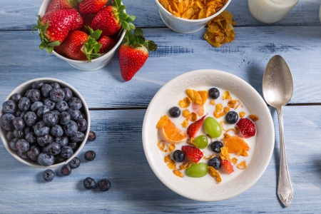 * Healthy breakfast * - fresh, nature, fruits, bowl