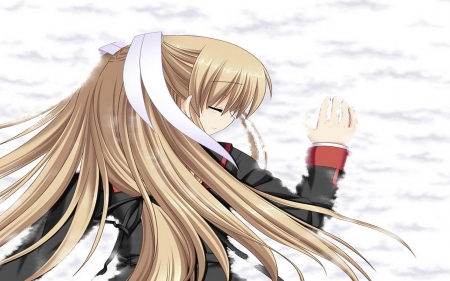 Saya EX - little busters ex, beauty, wall, anime, saya, girl, highschool spy, new, colours, highschool lady