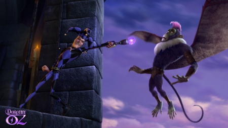 Legends of Oz: Dorothy's Return (2013) - dorothy s return, legends of oz, purple, movie, harlequin, wings, monkey, animation