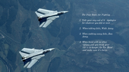 The Four Rules - Military, Jet, Fighter, Rules