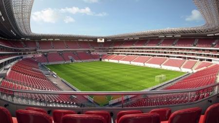 Arena Pernambuco, Recife, Brazil - World Cup FIFA 2014 - recife, nice, pernambuco, crowd, white, picture, gray, green, brasil, high definition, 2014, blue, amazing, chairs, grass, photo, placar, copa do mundo, football, red, view, world cup, hd, soccer, tv, sky, clouds, sports, arena, image, beautiful, photography, fields, cool, awesome, bleachers, brazil, stadium