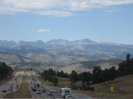 Rocky Mountains near Denver - highway i-70, 2011, late summer, rocky mountains