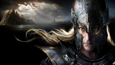 daren horley - elf, fantasy, king, dark, knight