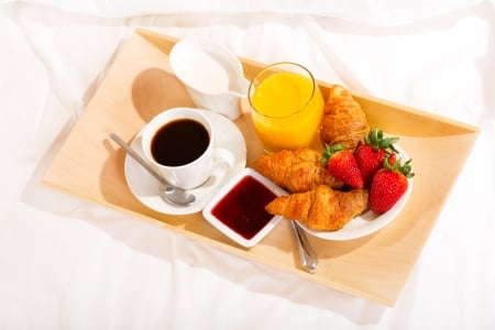 â™¥Breakfastâ™¥ - juice, strawberry, coffee, breakfast, croissant