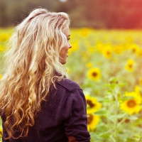 Beauty in a field of Sunflowers ✿