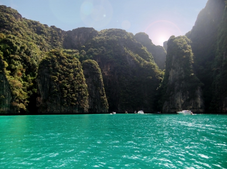 Pileh Bay, Thailand - fun, nature, ocean, cool, mountain