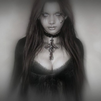 Mysterious gothic Woman