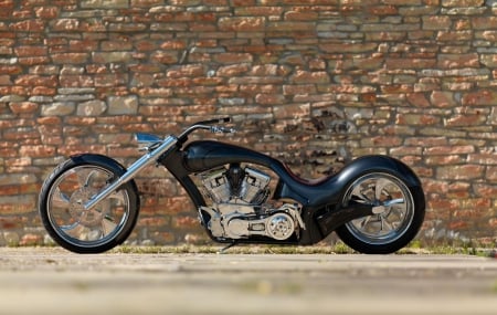 City Blue - bike, chopper, custom, harley